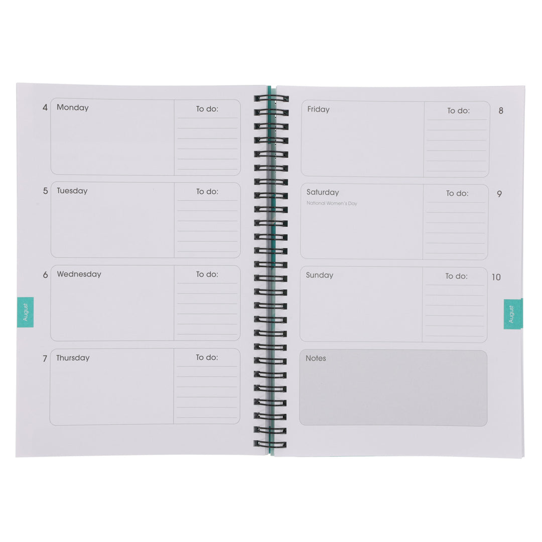 2025 Diary - Daily Planner - Inspirational - Just Imagine - Wirebound