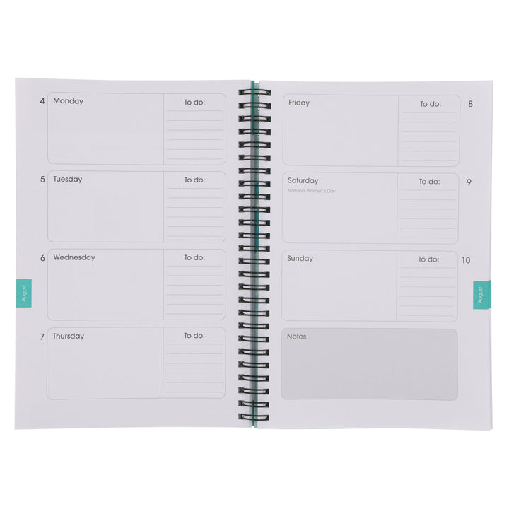 2025 Diary - Daily Planner - Inspirational - Just Imagine - Wirebound