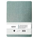 NIV Calm Green Flexcover Linen Feel Holy Bible Giant Print