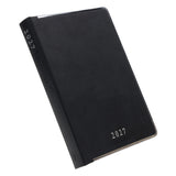 2027 A5 Business Diary - Daily Planner - Linea Black - Imitation Leather
