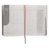 2027 A5 Business Diary - Daily Planner - Linea Pink - Imitation Leather