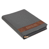 2027 John Maxwell A5 Diary - Daily Planner Grey - Imitation Leather with Zip