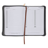 2027 John Maxwell A5 Diary - Daily Planner Grey - Imitation Leather with Zip