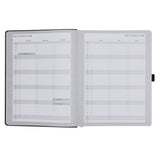 2027 John Maxwell A4 Diary - Daily Planner - Black - Grey - Imitation Leather