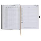 2027 John Maxwell A4 Diary - Daily Planner - Black - Grey - Imitation Leather