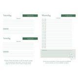 2027 Nina Smit Dagboek - Dagbeplanner Groen en Geel - Hardeband