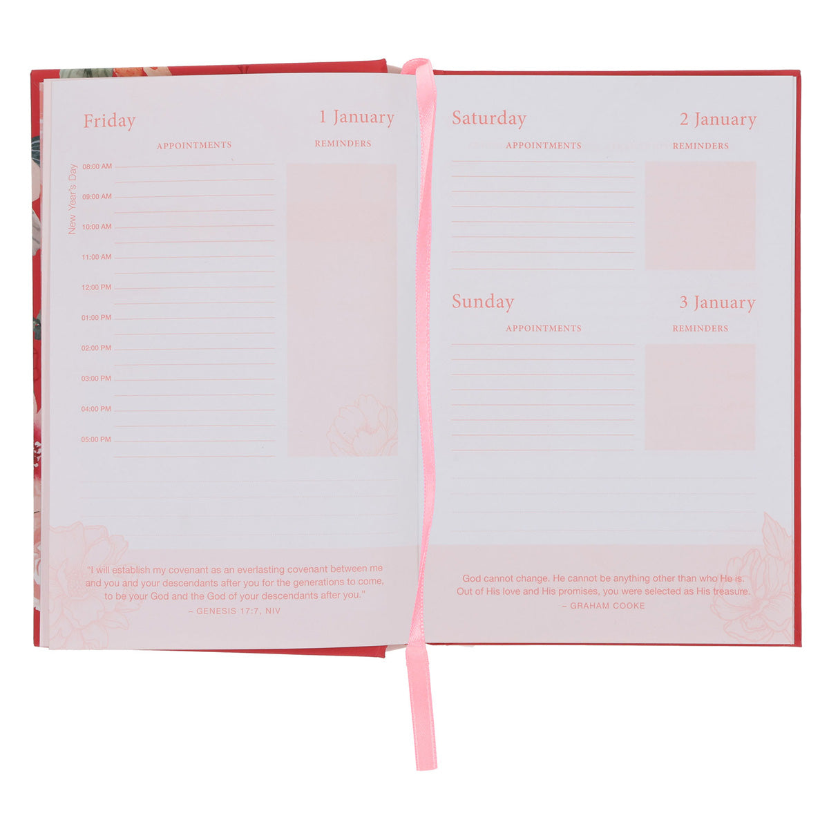 2027 Diary - General Christian Daily Planner for Women - Hardcover