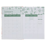 2027 Diary - General Christian Daily Planner for Women - Coral - Hardcover with Stationery Set