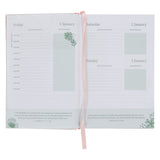 2027 Diary - General Christian Daily Planner for Women - Coral - Hardcover with Stationery Set