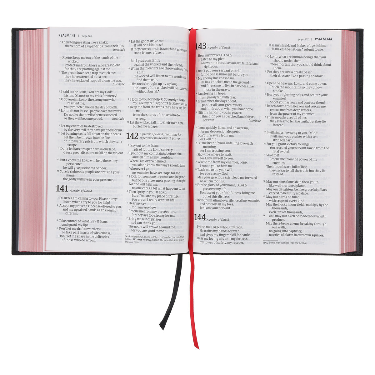 NLT Black Hardcover Bible Large Print