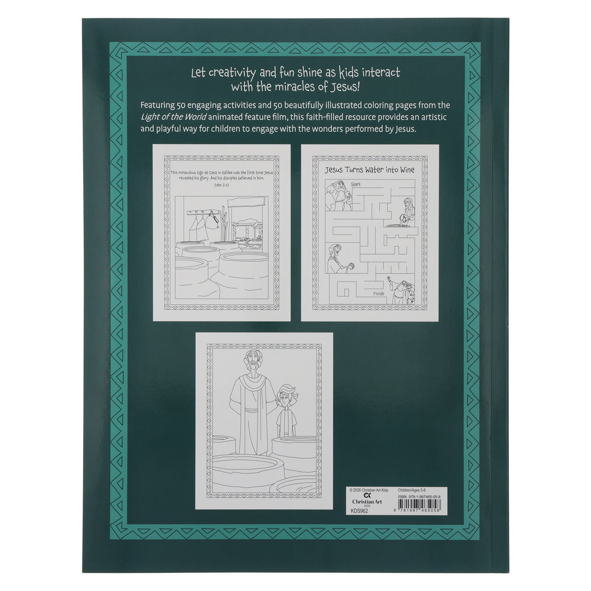 Light of the World Miracles of Jesus Coloring and Activity Book (Paperback)