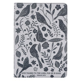 Give Thanks to the Lord for He Is Good Faux Leather Creative Journal