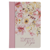 My Grace Is Sufficient for You Genuine Leather Hardcover Journal