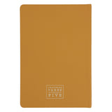 Trust in the Lord Mustard and Teal Hardcover Journal with Genuine Leather Spine