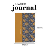 Trust in the Lord Mustard and Teal Genuine Leather Hardcover Journal