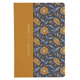 Trust in the Lord Mustard and Teal Genuine Leather Hardcover Journal