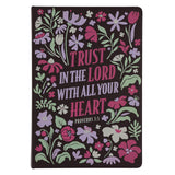 Trust in the Lord with All Your Heart Genuine Leather Hardcover Journal