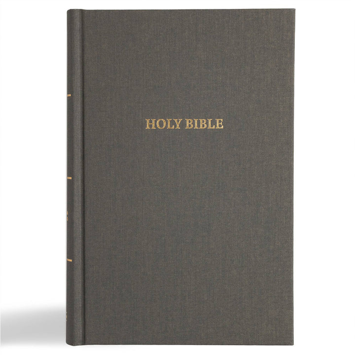 CSB Charcoal Hardcover Grace Dyslexia Friendly Bible Large Print