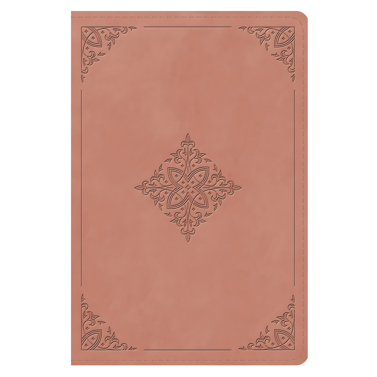 ESV Blush Rose Fleur-De-Lis Design Imitation Leather Personal Size Study Bible 