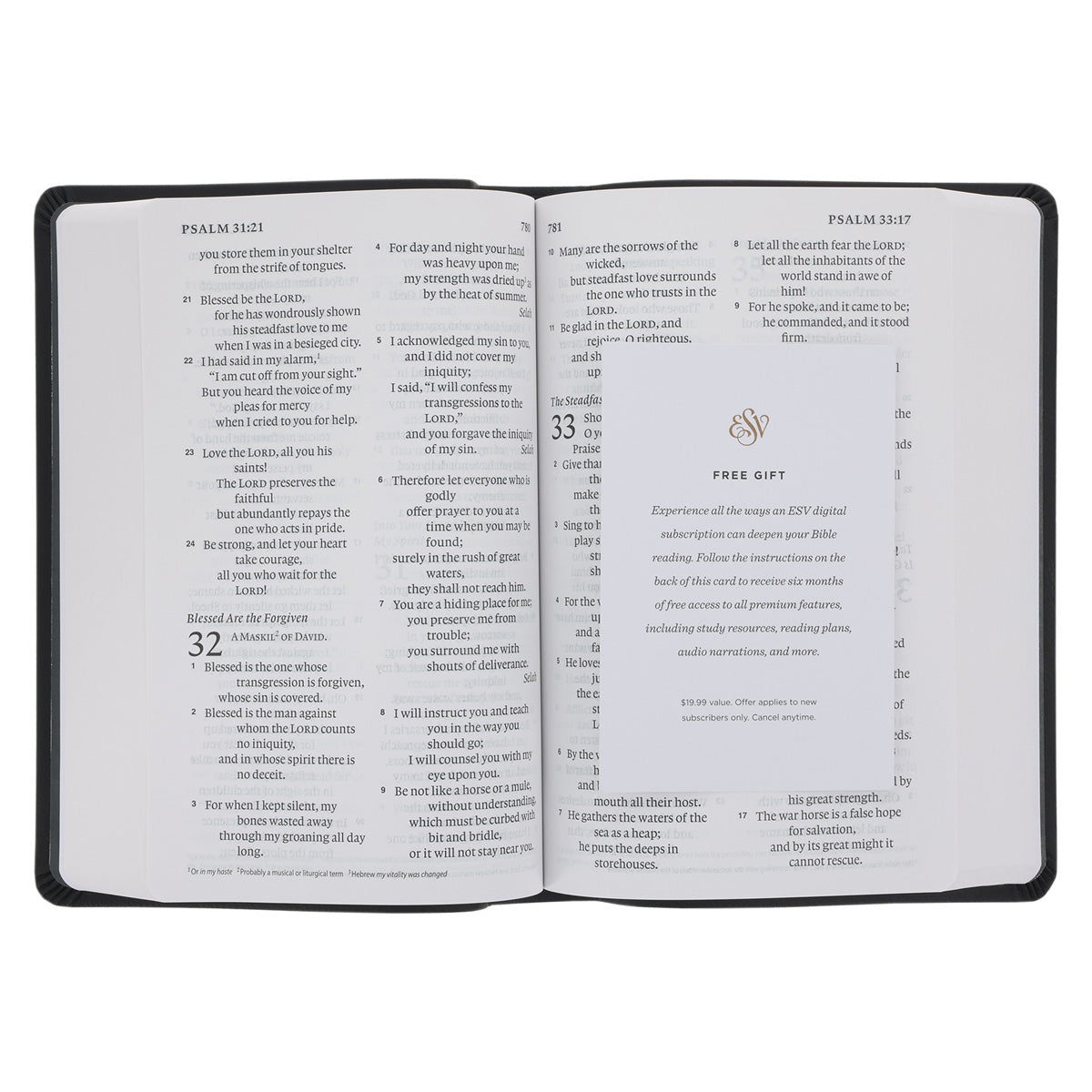 ESV Black Imitation Leather Value Personal Size Bible Giant Print