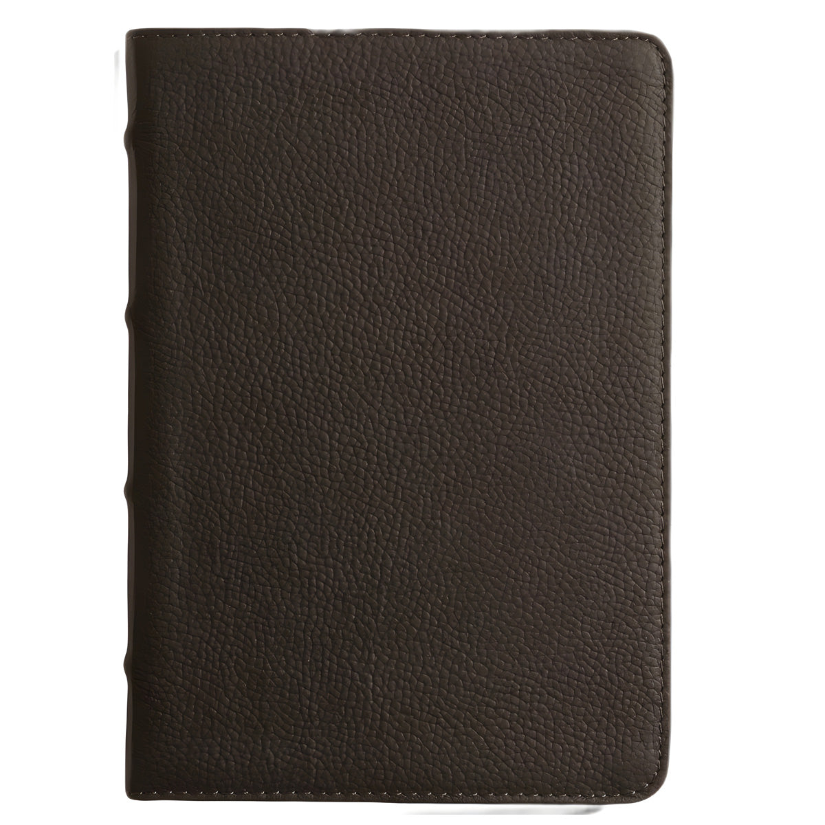 ESV Deep Brown Buffalo Leather Compact Bible Red Letter Large Print