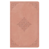 ESV Pink Fleur-De-Lis Design Imitation Leather Value Personal Size Bible Giant Print