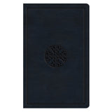 ESV Navy Mosaic Cross Design Imitation Leather Value Thinline Bible Large Print