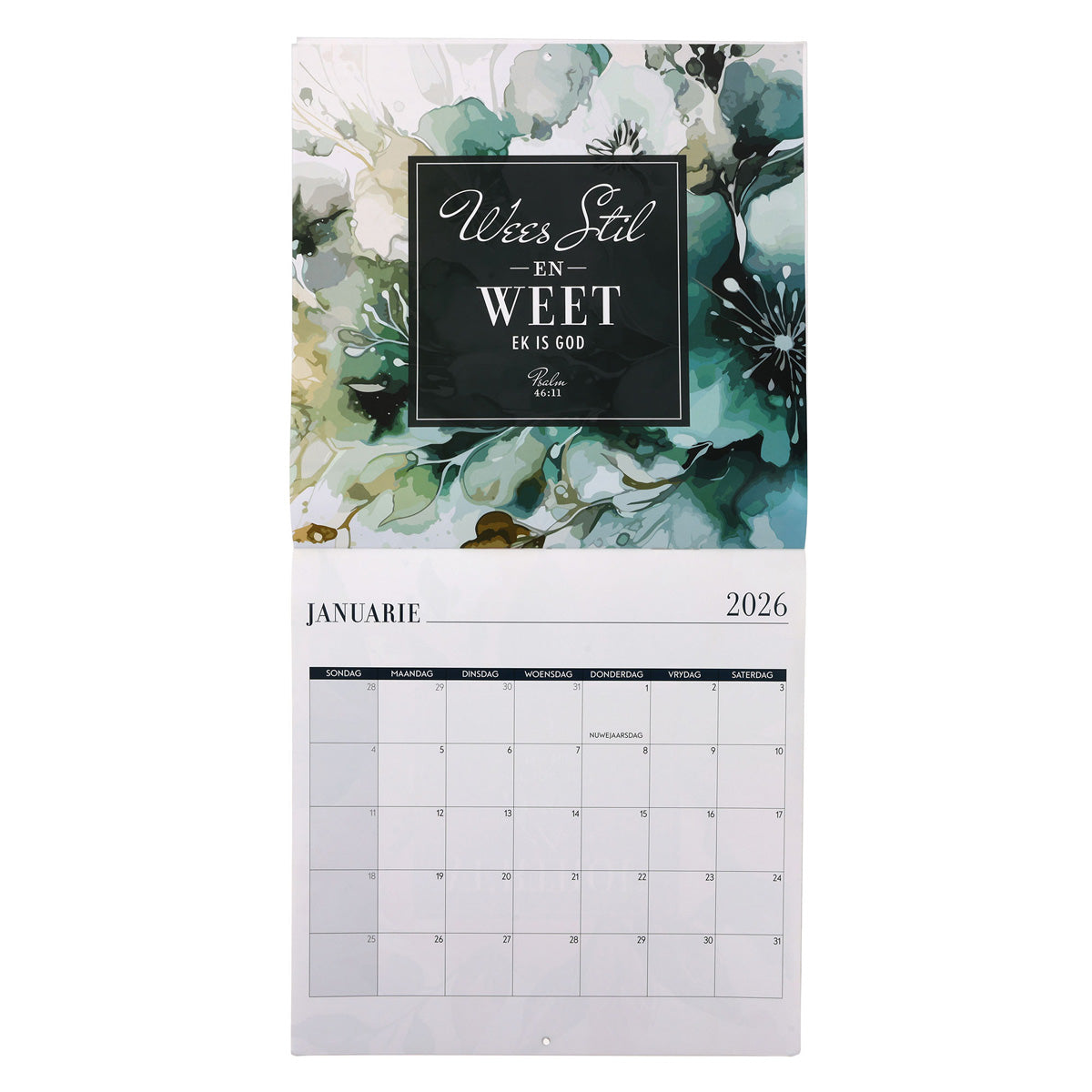 2026 Kalendar - Ek Weet Wat Ek vir Julle Beplan