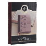 KJV Two-Tone Purple Faux Leather Compact Large Print Bible