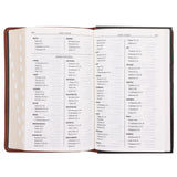KJV Brown Genuine Leather Flexcover Deluxe Gift Bible Indexed
