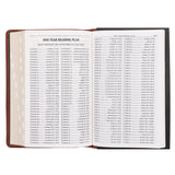 KJV Brown Genuine Leather Flexcover Deluxe Gift Bible Indexed