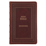 KJV Brown Genuine Leather Flexcover Deluxe Gift Bible Indexed