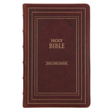 KJV Brown Genuine Leather Flexcover Deluxe Gift Bible Indexed