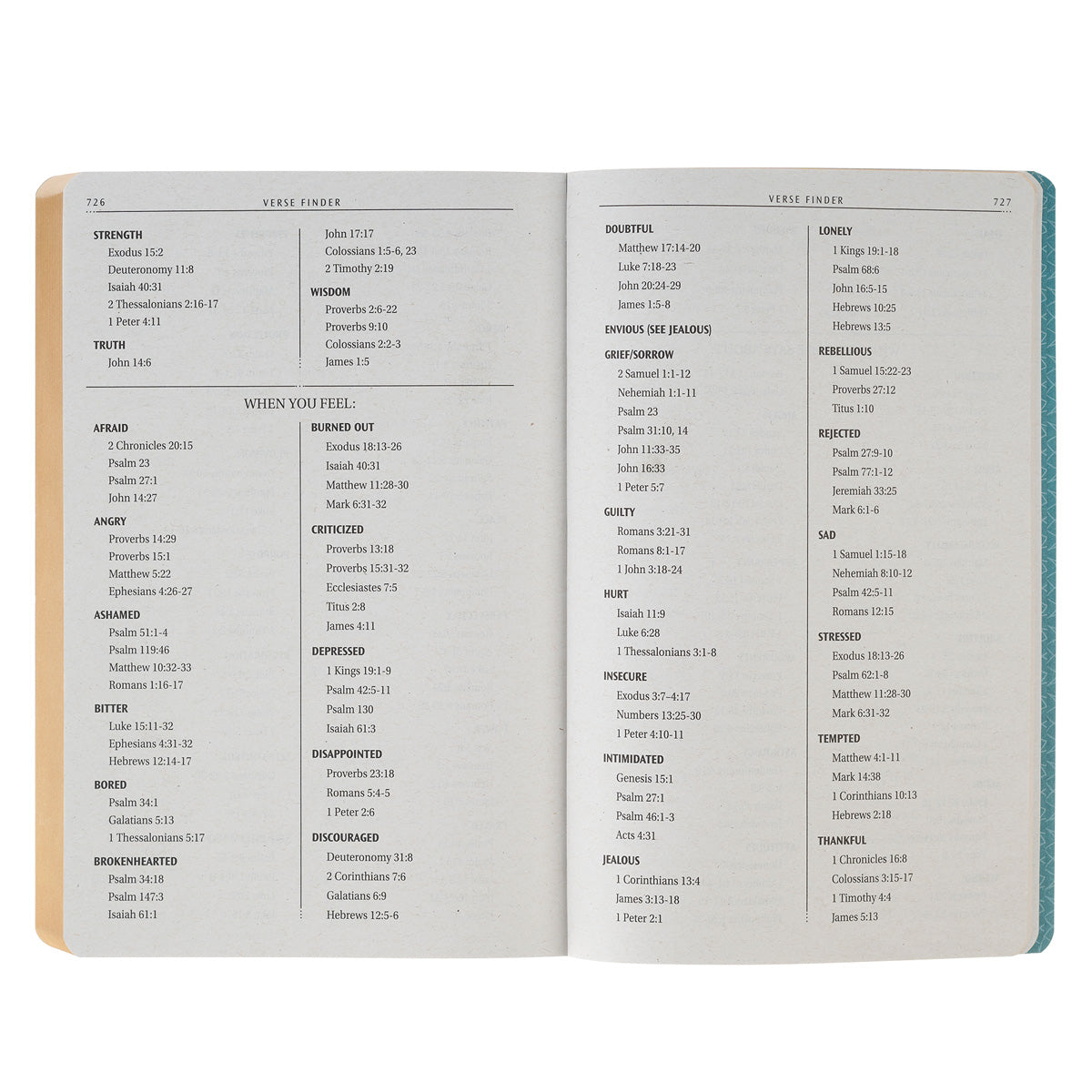 KJV Teal Faux Leather Flexcover Gift Edition Bible