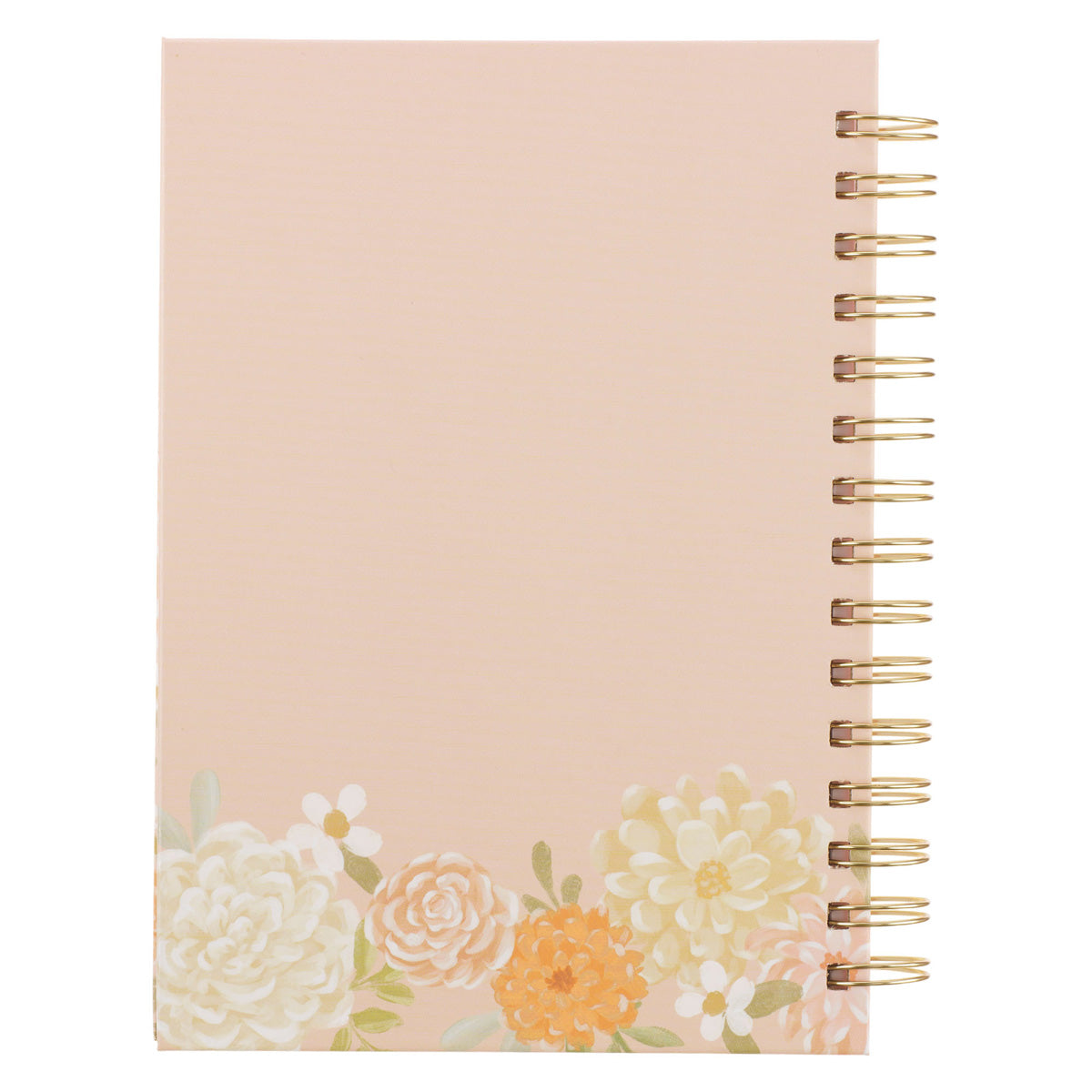 Consider How the Wildflowers Grow Orange Hardcover Wirebound Journal