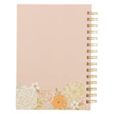 Consider How the Wildflowers Grow Orange Hardcover Wirebound Journal