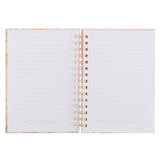 Consider How the Wildflowers Grow Orange Hardcover Wirebound Journal