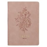 Trust Pink Faux Leather Journal