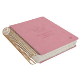 KJV Pink Spiral-Bound Hardcover Faux Leather My Creative Bible Illustrators Edition