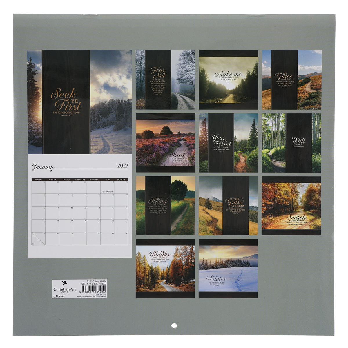 2027 Calendar - Your Word Is a Lamp to My Feet and a Light to My Path