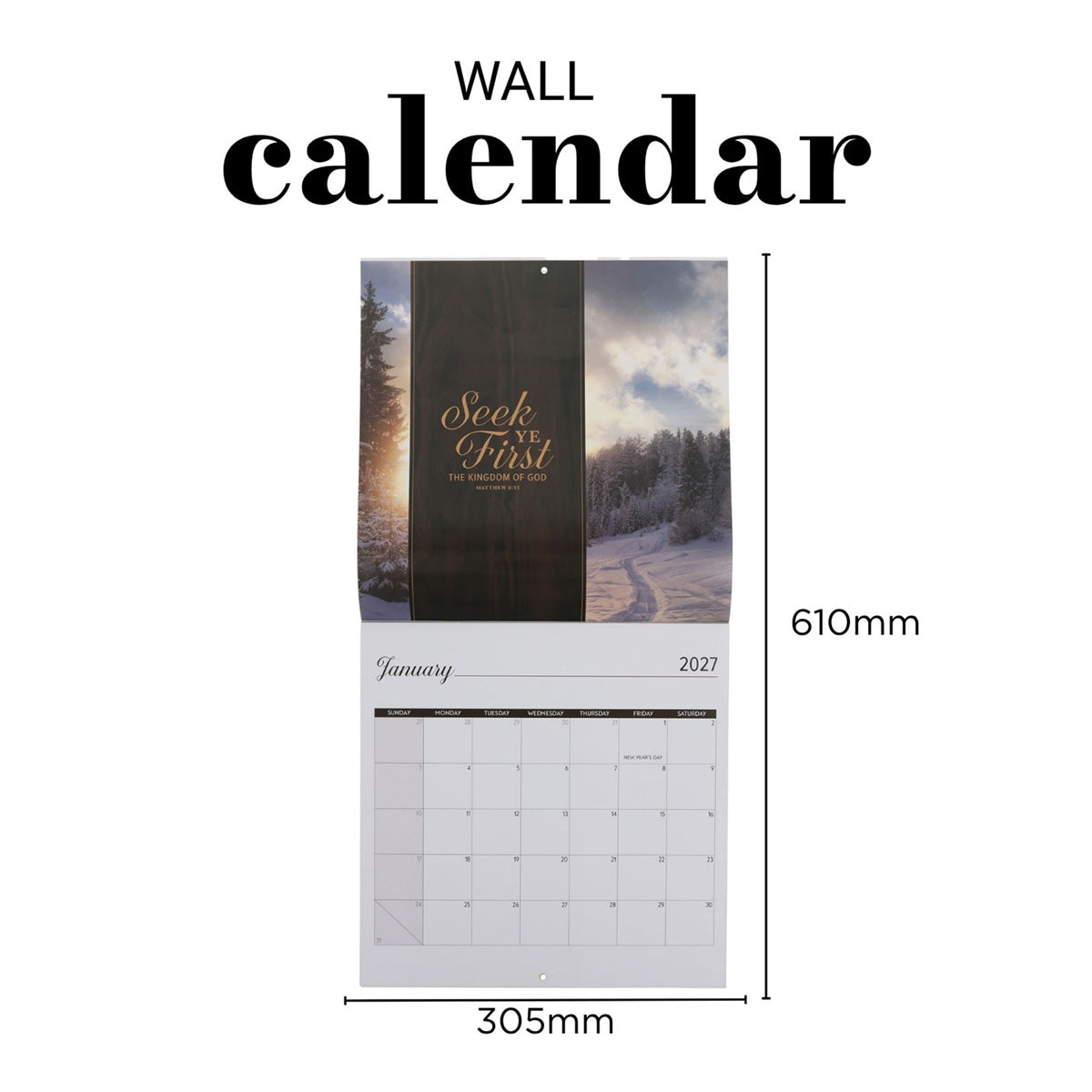 2027 Calendar - Your Word Is a Lamp to My Feet and a Light to My Path