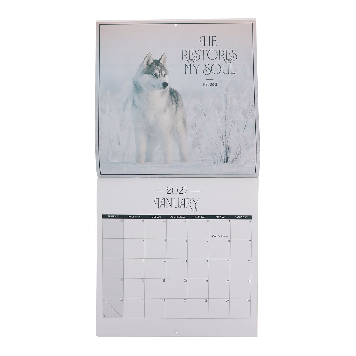 2027 Calendar - Be Joyful Always