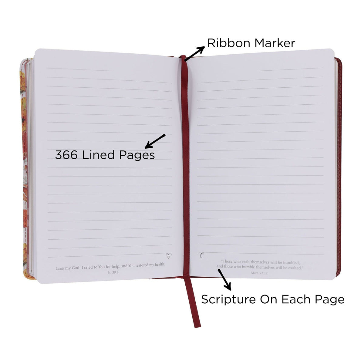 May the God of Hope Fill You with All Joy Faux Leather Journal