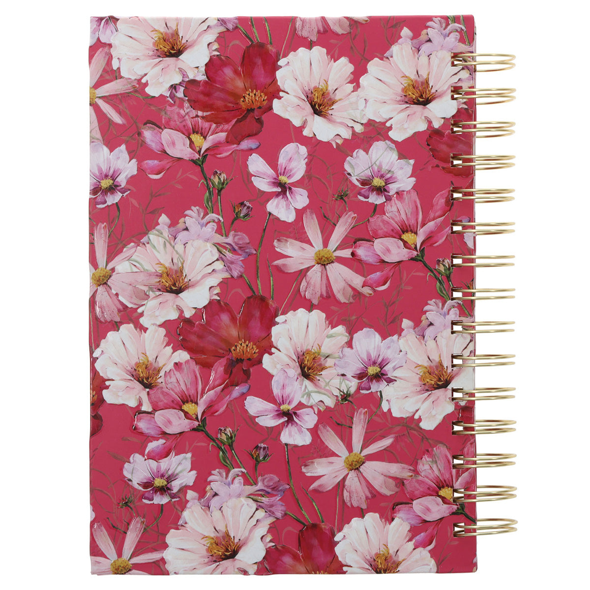 Love Pink Floral Hardcover Wirebound Journal