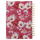 Love Pink Floral Hardcover Wirebound Journal