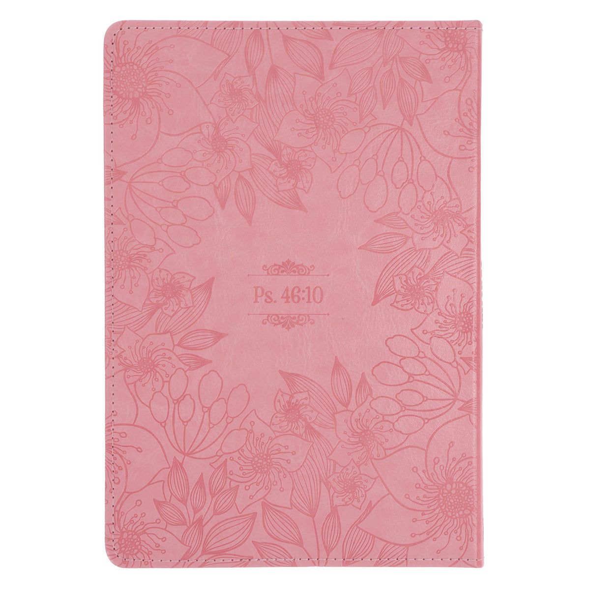 Be Still and Know Pink Faux Leather Journal