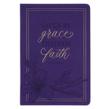 Saved By Grace Through Faith Faux Leather Journal