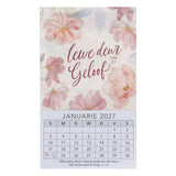 2027 Klein Magnetiese Kalender - Lewe deur Geloof
