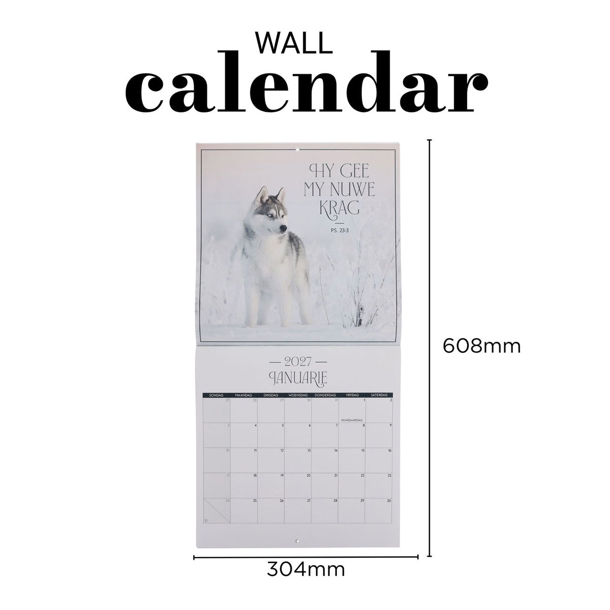 2027 Kalender - Wees Altyd Bly