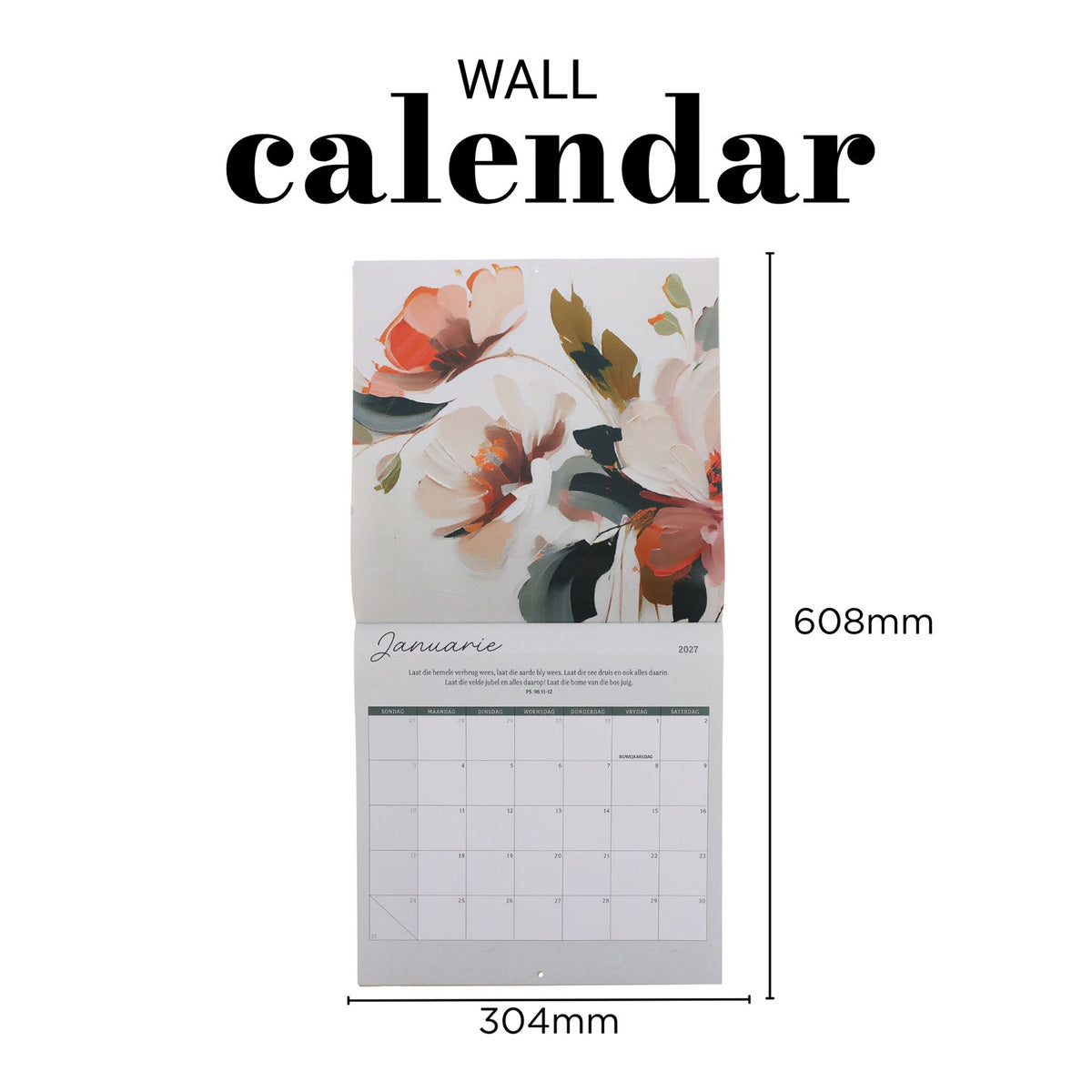 2027 Kalender - God Het Alles Mooi Gemaak